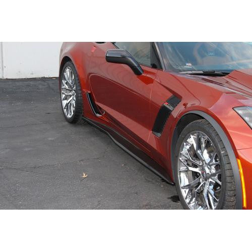 APR Carbon Fiber Side Rocker Extension 2015-up Chevrolet Corvette C7 Z06