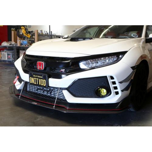 APR Carbon Fiber Front Bumper Canard 2017-2021 Honda Civic Type-R (FK8)