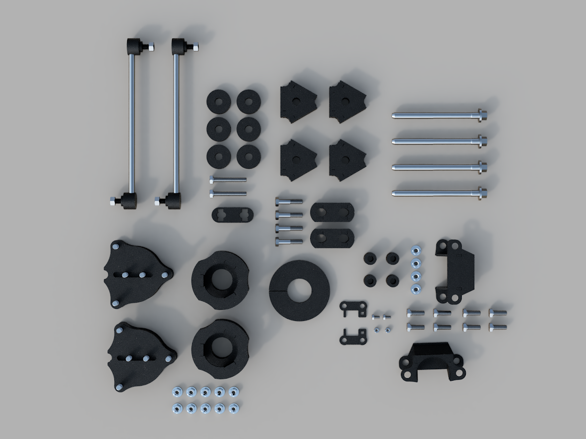 Traxda Lift kit 2023-2026 Pilot / Pilot Trailsport – 1.5″ Front, 1.5″ Rear