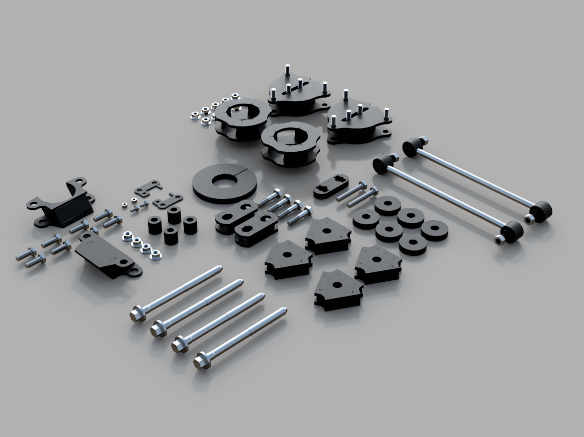 Traxda Lift kit 2023-2026 Pilot / Pilot Trailsport – 1.5″ Front, 1.5″ Rear