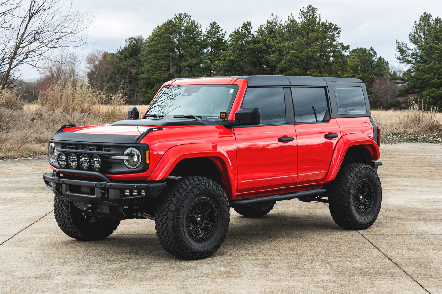 Rough Country Nerf Steps 3" Tube 2021-2026 Ford Bronco 4 Door 4WD