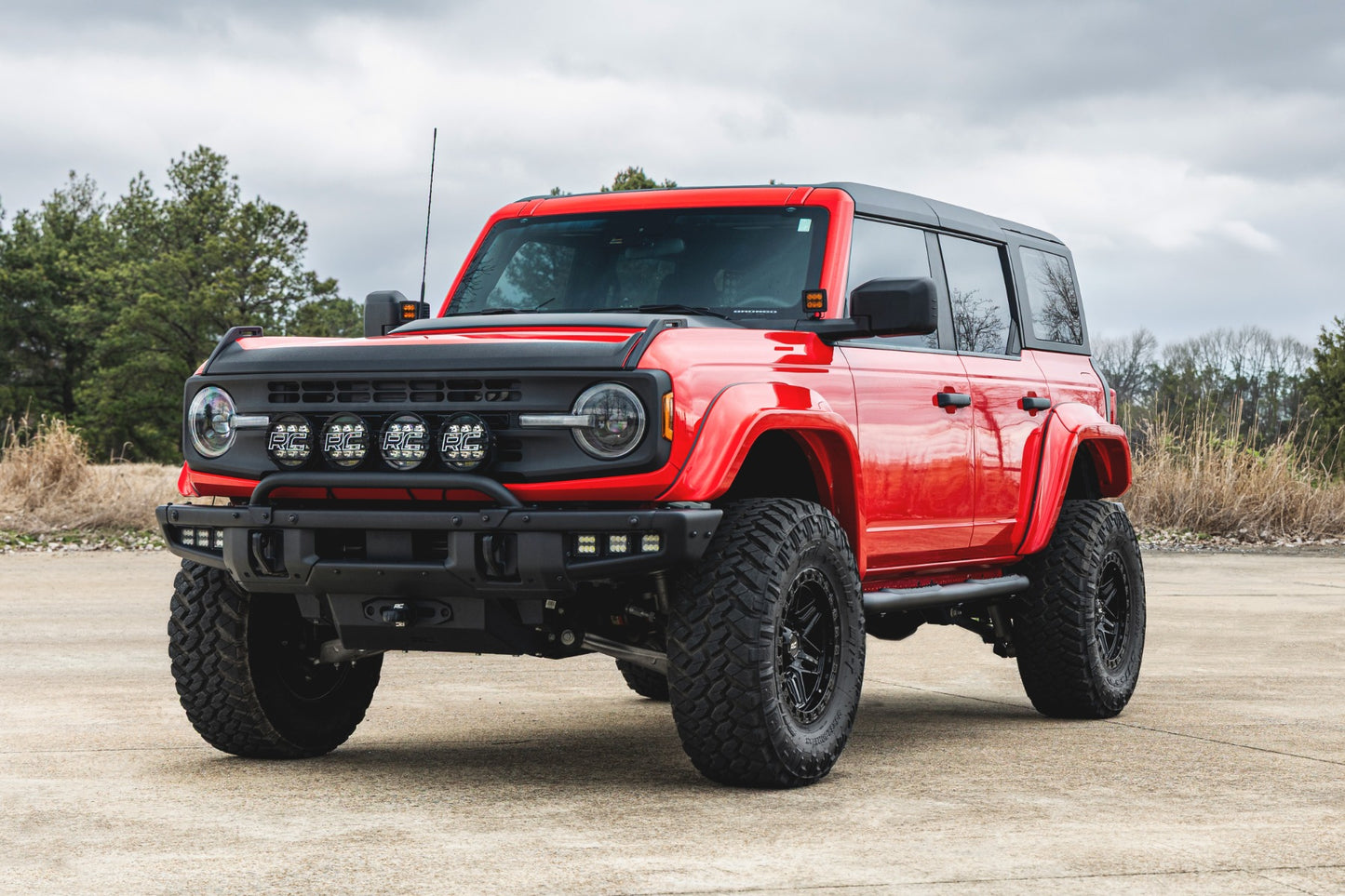 Rough Country Nerf Steps 3" Tube 2021-2026 Ford Bronco 4 Door 4WD