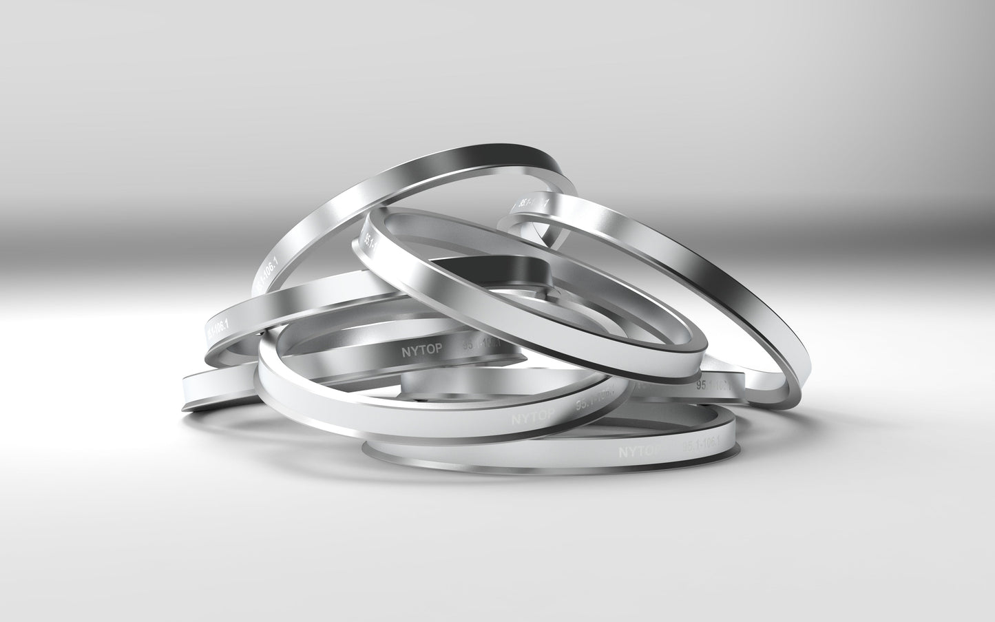 106.1 mm to 95.1 mm Hub Centric Adapter Ring Kit