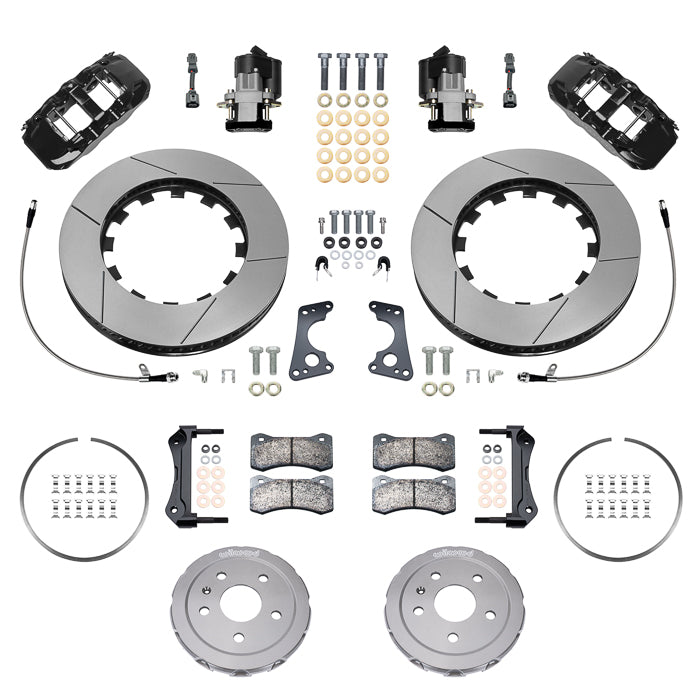 Wilwood Aero4 Big Brake Kits Rear 2020-2023 Chevy Corvette C8 (GT Slotted 15.00" Rotor)