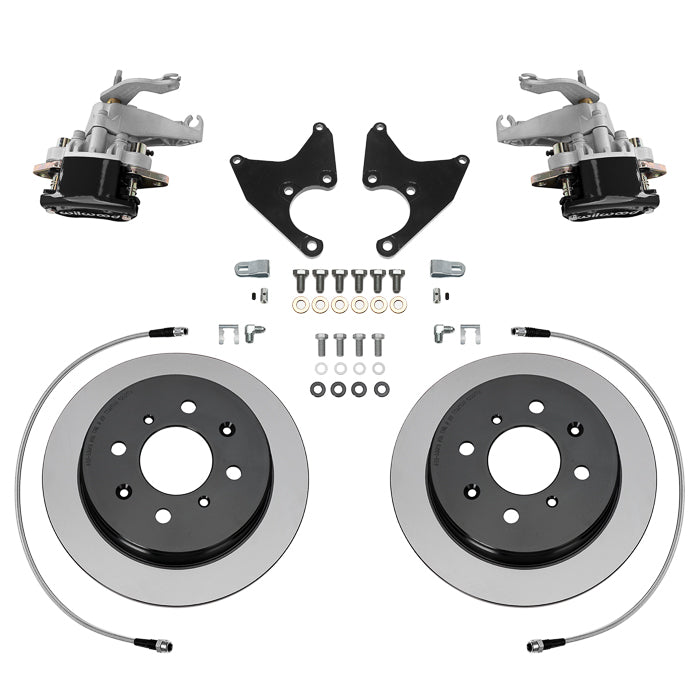 Wilwood HM7 Parking Brake Caliper Rear Brake Kit 1988-2004 Honda Civic (Rear Drum) Undrilled