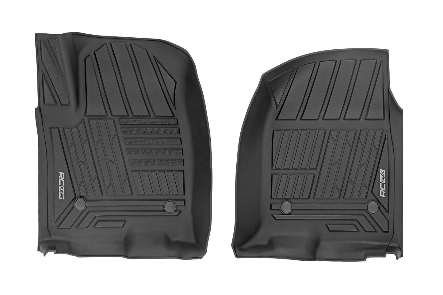 Rough Country Flex-Fit Floor Mats 2019-2026 & Refresh Chevy/GMC 1500/2500HD/3500HD