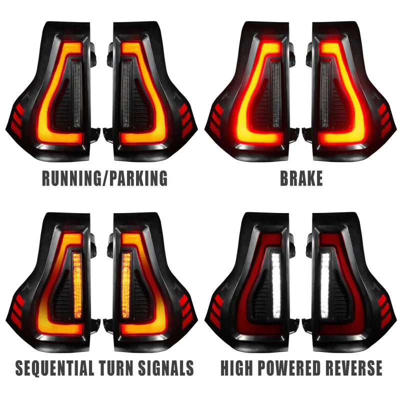 Oracle Flush Lensless LED Tail Lights 2010-2023 Lexus GX460 and Toyota Prado
