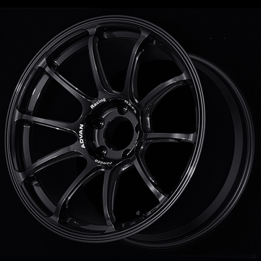 18x10 Advan RZ-F2 +40 5-114.3 Racing Titanium Black Wheel