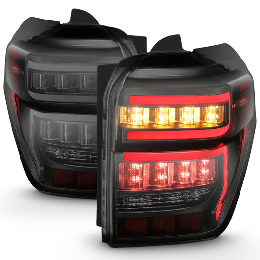 Anzo LED Bar Style Tail Lights 2014-2023 Toyota 4Runner (Black Smoke Lens w/Sequential Signal)