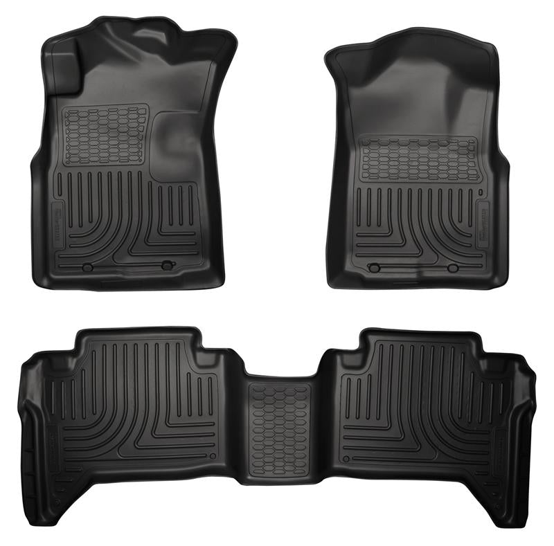 Husky Liners WeatherBeater Floor Liners 2005-2014 Toyota Tacoma Double Cab (Front & Rear)