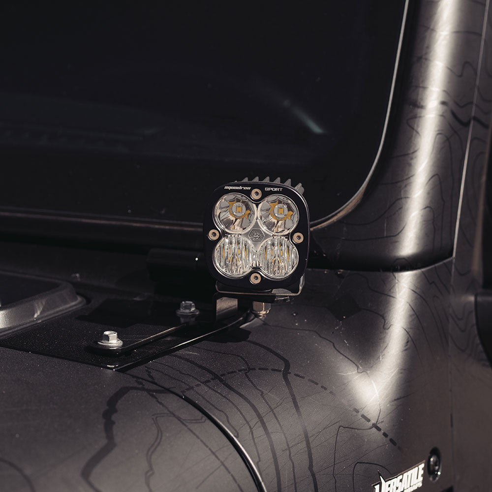 Baja Designs Jeep JL/JT Squadron Sport A-Pillar Light Kit - Jeep 2020-2025 Gladiator; 2018-2025 Wrangler JL