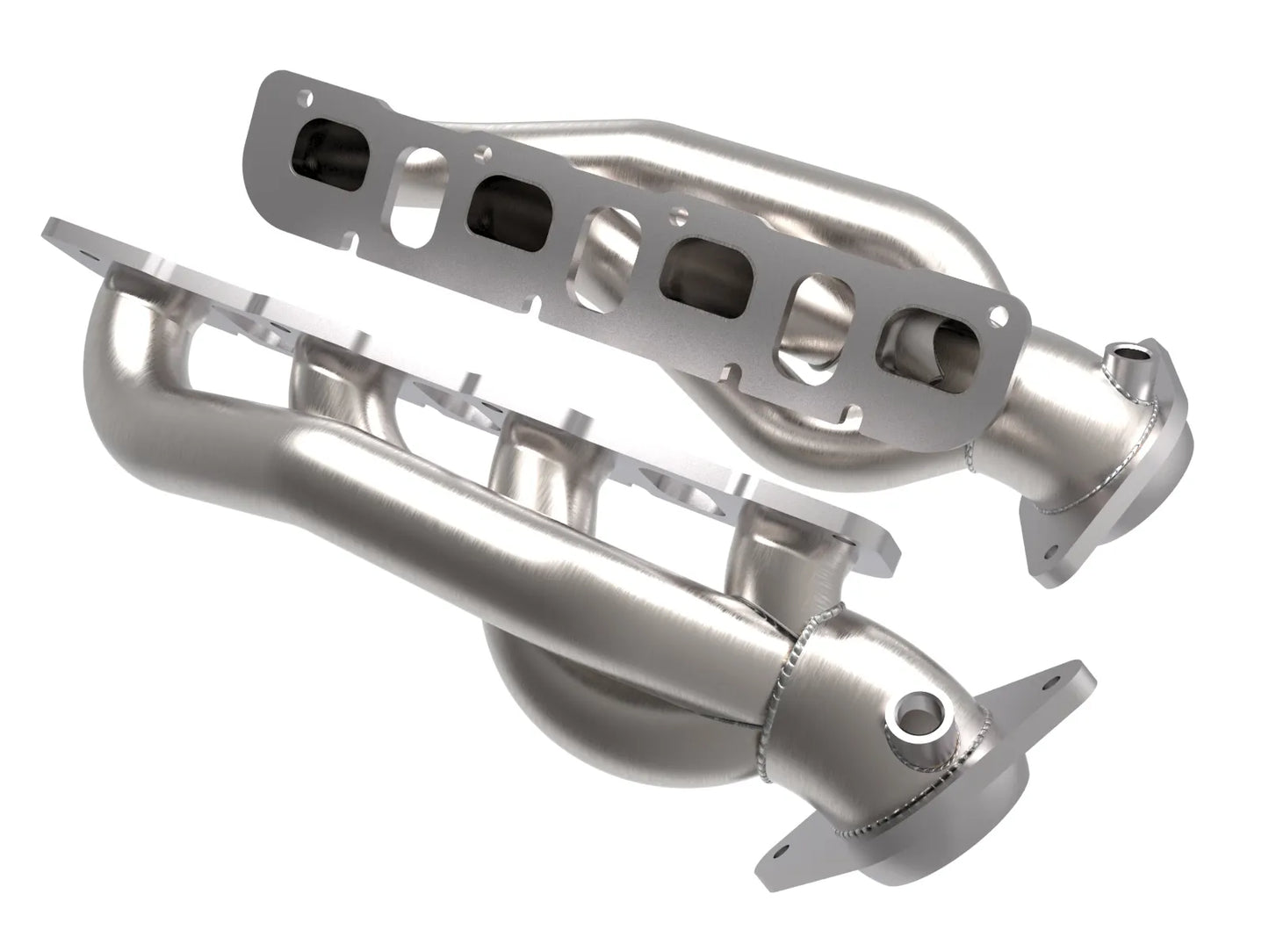 AFE Twisted Steel 304 Stainless Steel Short Tube Header 2021-2024 RAM TRX 1500 (V8, 6.2L)