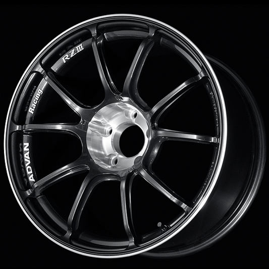 18x7.5 Advan RZIII Black Gun Metallic & Diamond Cut