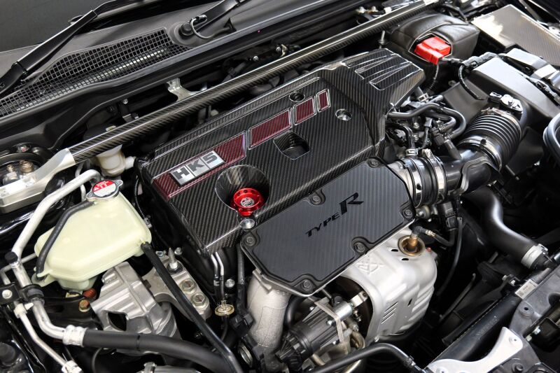 HKS Dry Carbon Fiber Engine Cover 2017-2025 Honda Civic Type R (FL5/FK8)