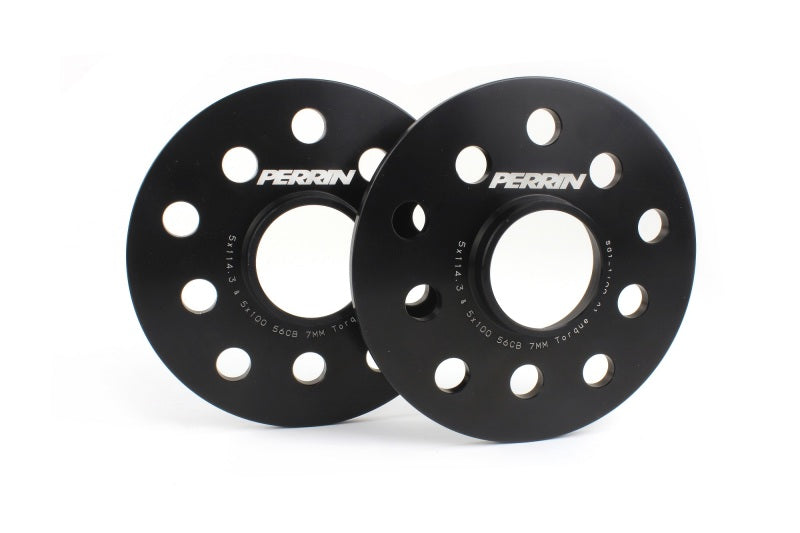 Perrin Wheel Spacer 7mm Subaru Ascent, BRZ, Crosstrek, Forester, Impreza, Legacy, Outback, WRX,STi (5x114.3 / 56 Bore / Thread 12x1.25)