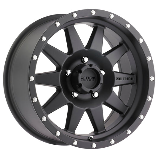 16x7.0 Method MR301 The Standard 0mm Offset 6x5.5 108mm CB Matte Black Wheel