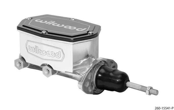 Wilwood Compact Tandem Master Cylinder - 1in Bore - w/Pushrod (Ball Burnished)