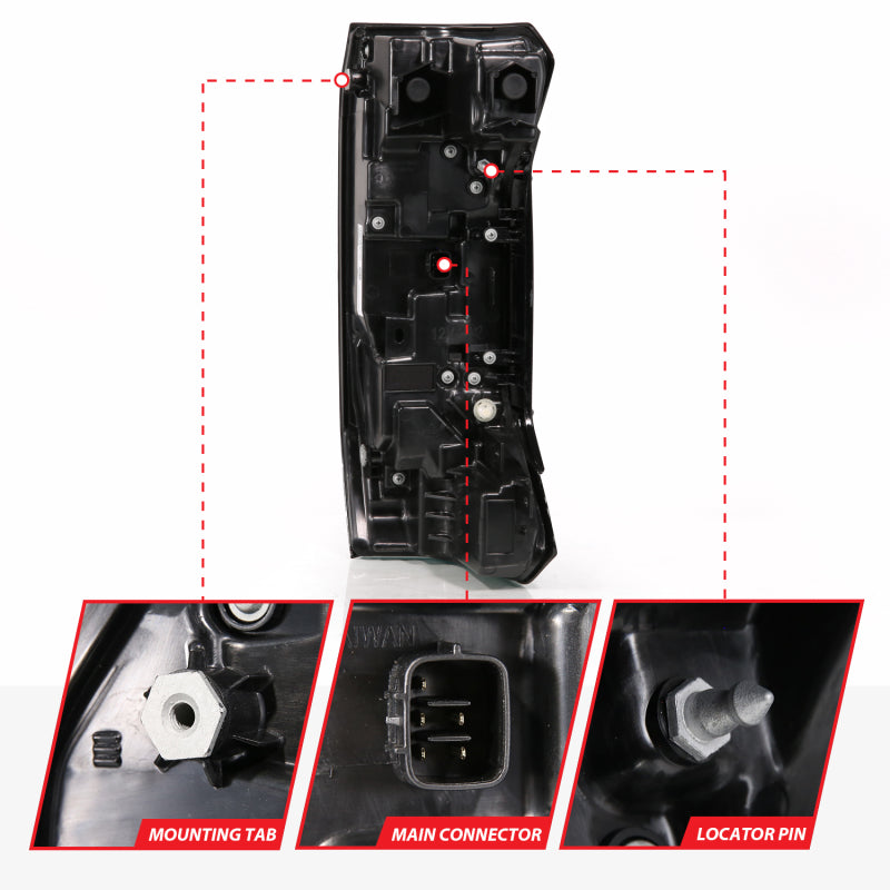 Anzo TOYOTA TUNDRA 2022-2026 FULL LED TAIL LIGHTS BLACK SMOKE LENS W/ SEQUENTIAL (FITS ALL MODELS)