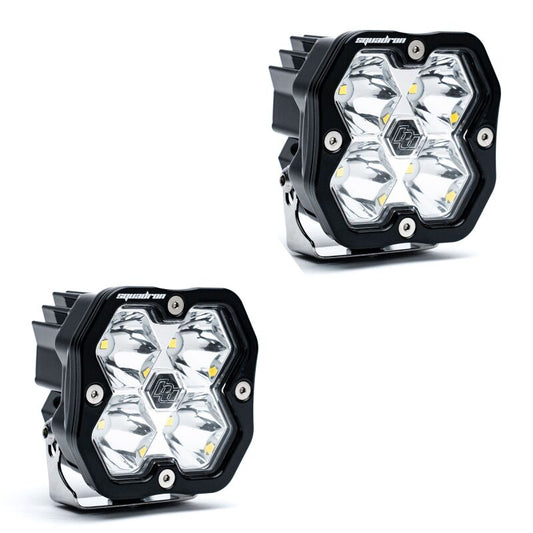 Baja Designs Squadron 2.0 Sport Black LED Auxiliary Light Pod Pair - Universal