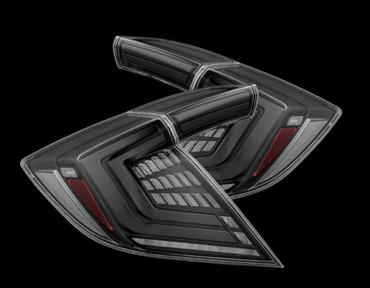 AlphaRex 2016-2021 Honda Civic Hatchback NOVA-Series Prismatic LED Tail Lights
