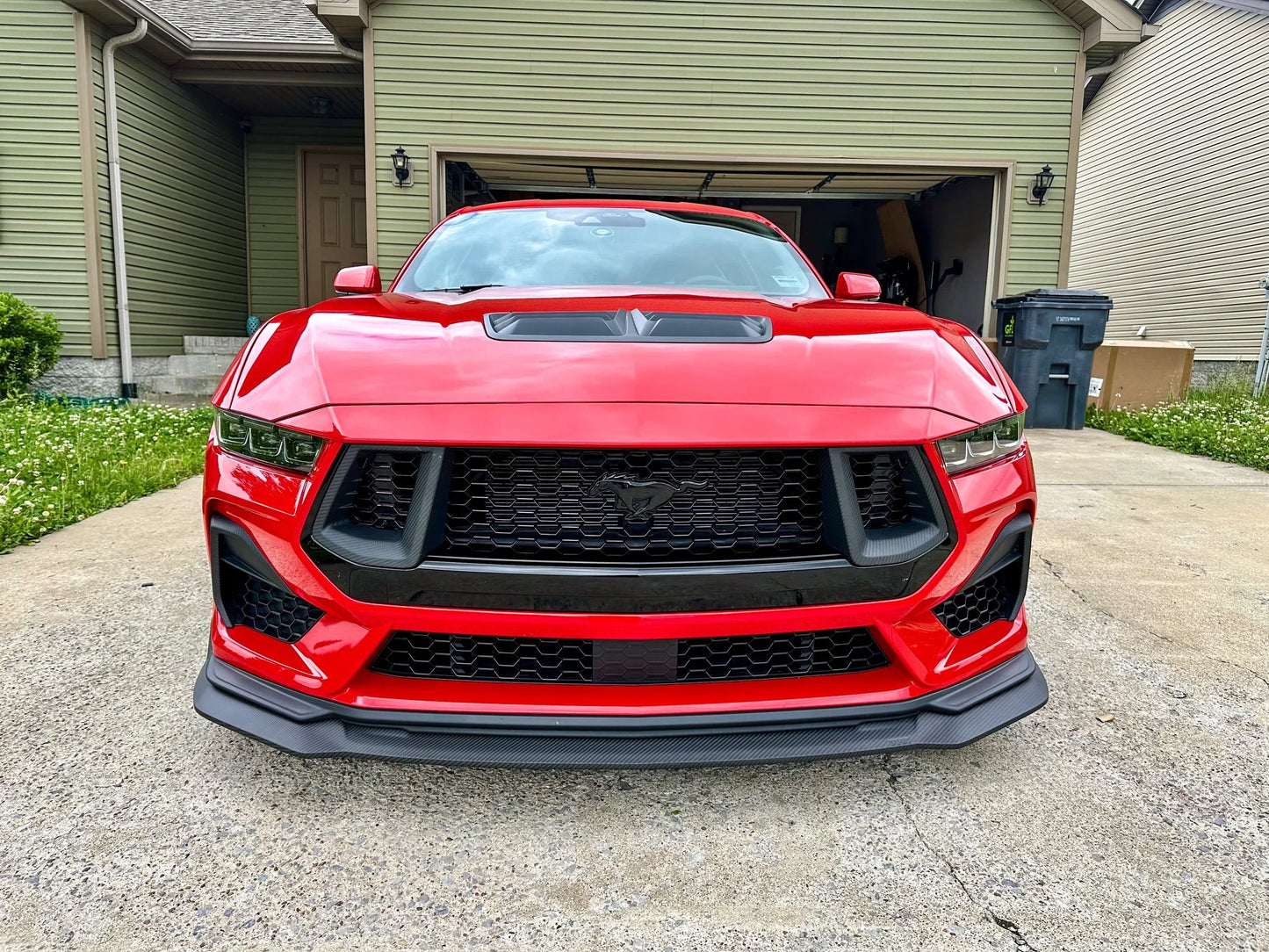 2024-Current Ford Mustang GT Dry Carbon Grille Inserts