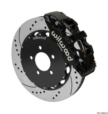 Wilwood AERO6 Front Kit 14.00in BBK - 2008-2012 Audi A4/A5/S5 - SRP Drilled & Slotted Rotor