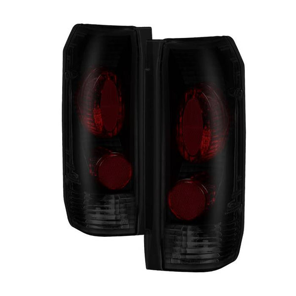 Xtune Ford F-150/F-250/F-350 87-96 Euro Style Tail Lights - Black Smoked
