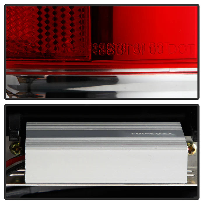 2000-2006 Chevy Suburban/Tahoe 1500/2500 / GMC Yukon/Yukon XL / 2001-2006 GMC Yukon Denali/Denali XL ( Lift Gate Style Only ) LED Tail Lights - Red Clear