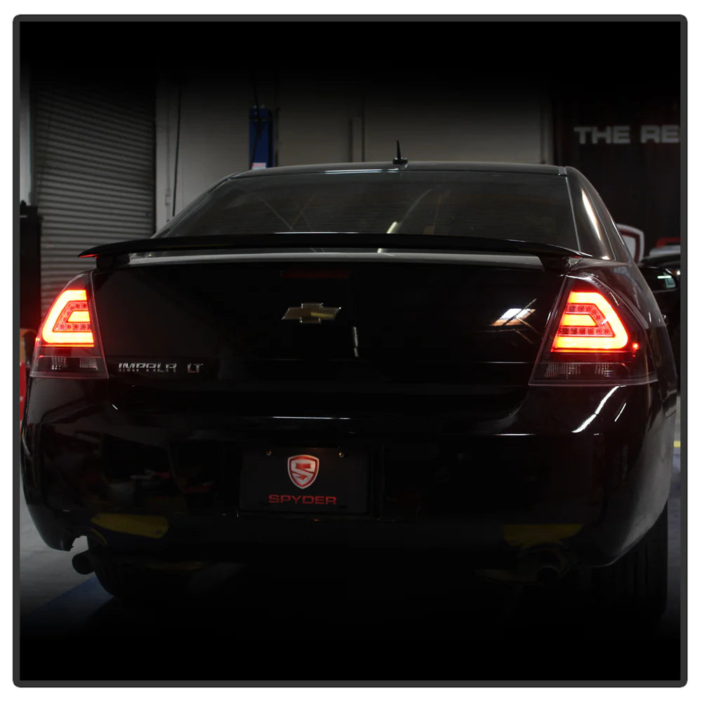 2006-2013 Chevy Impala / 2014-2016 Impala Limited LED Tail Lights - Black