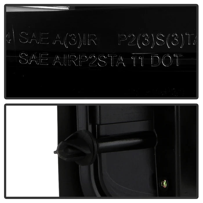 2007-2013 Chevy Silverado 1500 / 2007-2014 2500HD/3500HD / 2007-2014 GMC Sierra 3500HD Dually Models ( Does Not Fit Model With Reverse Bulb 921 ) LED Tail Lights - Black Smoke