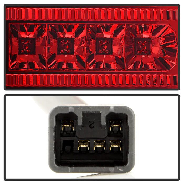 Scion XB 2003-2007 Version 2 LED Tail Lights - Red Clear