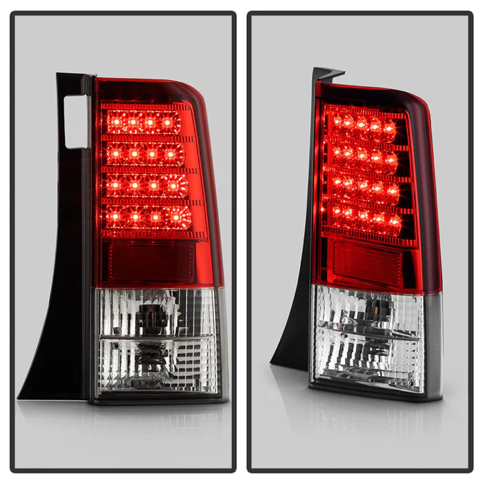 Scion XB 2003-2007 Version 2 LED Tail Lights - Red Clear