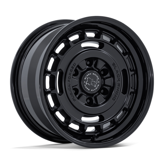 17x8.0 Black Rhino BR600 Vagabond Matte Black w/ Gloss Black Lip