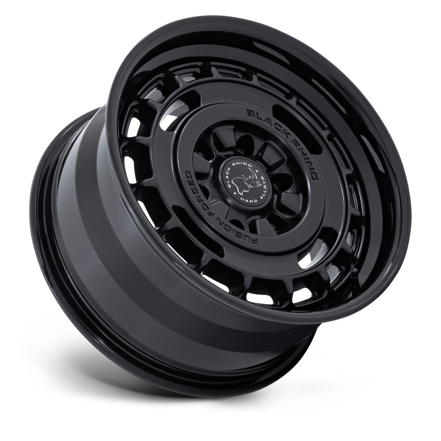 17x8.0 Black Rhino BR600 Vagabond Matte Black w/ Gloss Black Lip