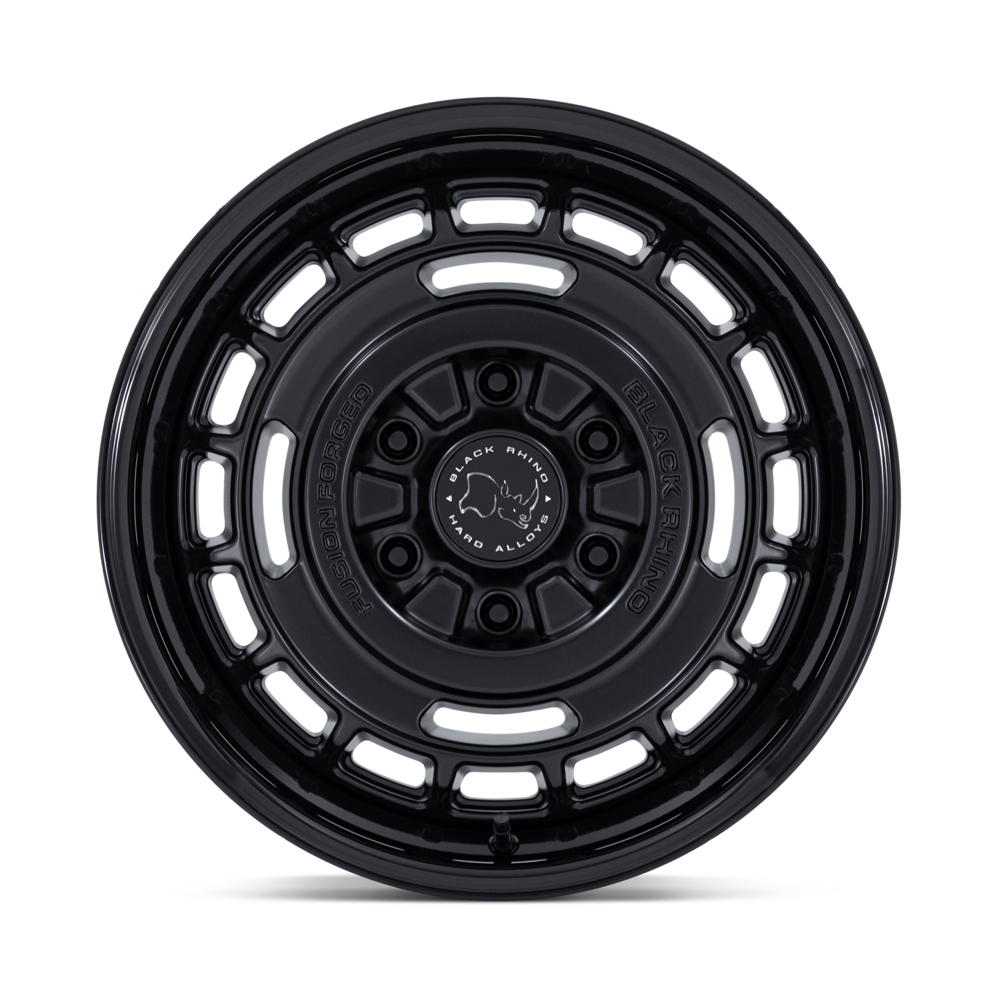 17x8.0 Black Rhino BR600 Vagabond Matte Black w/ Gloss Black Lip