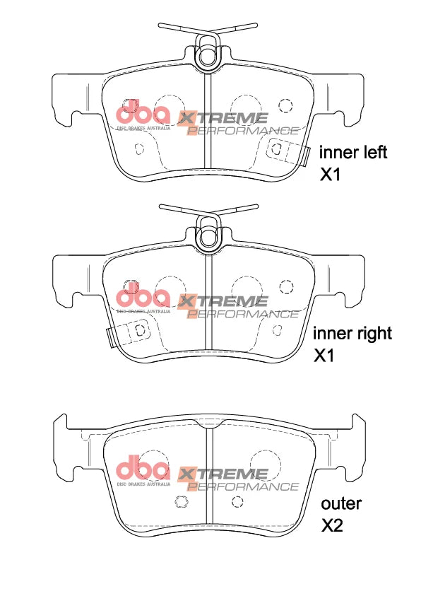 DBA 2017+ Honda Civic Type-R (FK8/FL5) XP Performance Rear Brake Pads