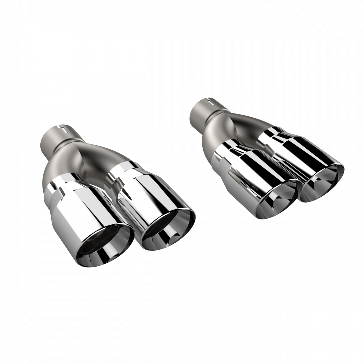 Quick Time Performance Polished Quad Tip Adapter 2015-2023 Dodge Challenger 5.7L