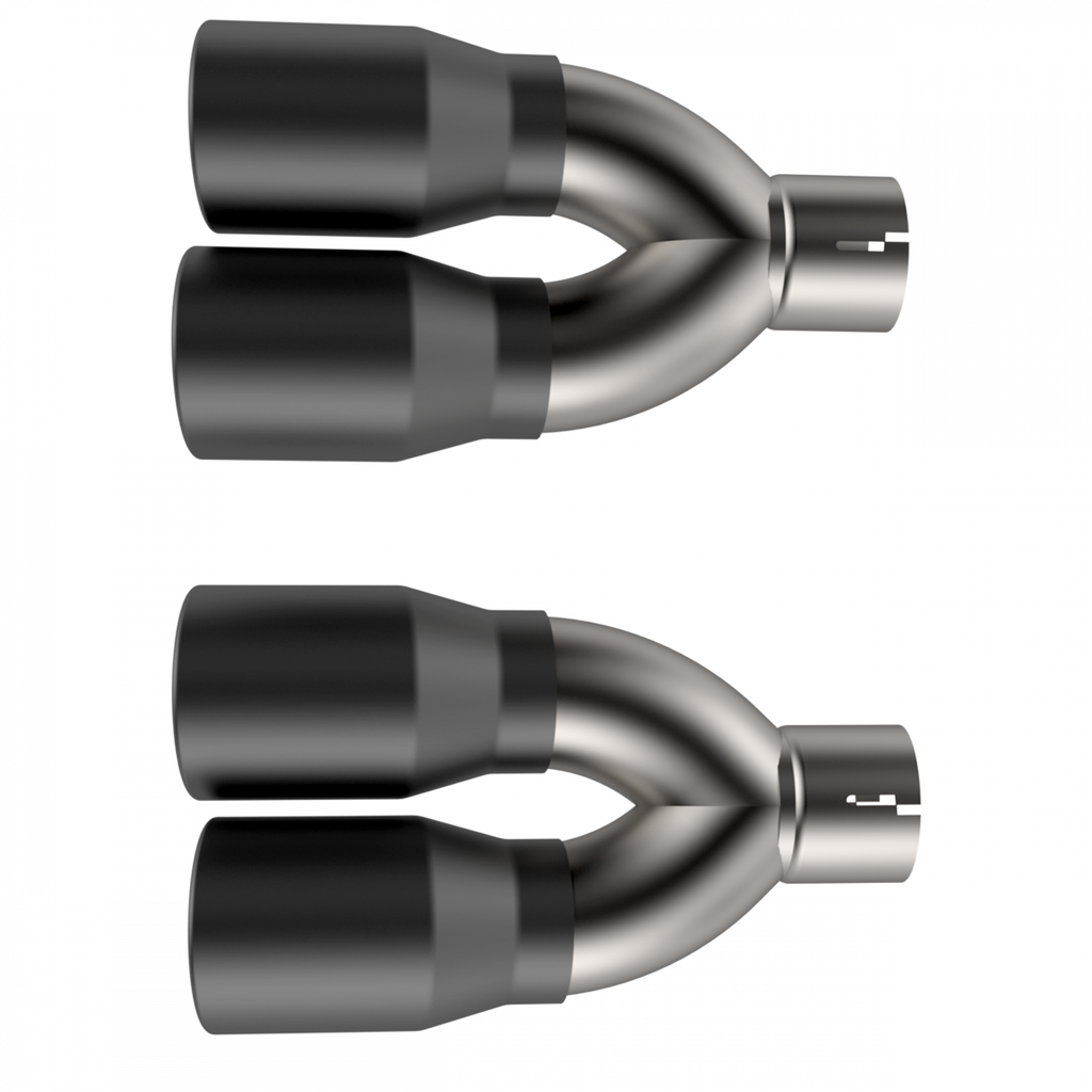 Quick Time Performance Black Quad Tip Adapter 2015-2023 Dodge Challenger 5.7L