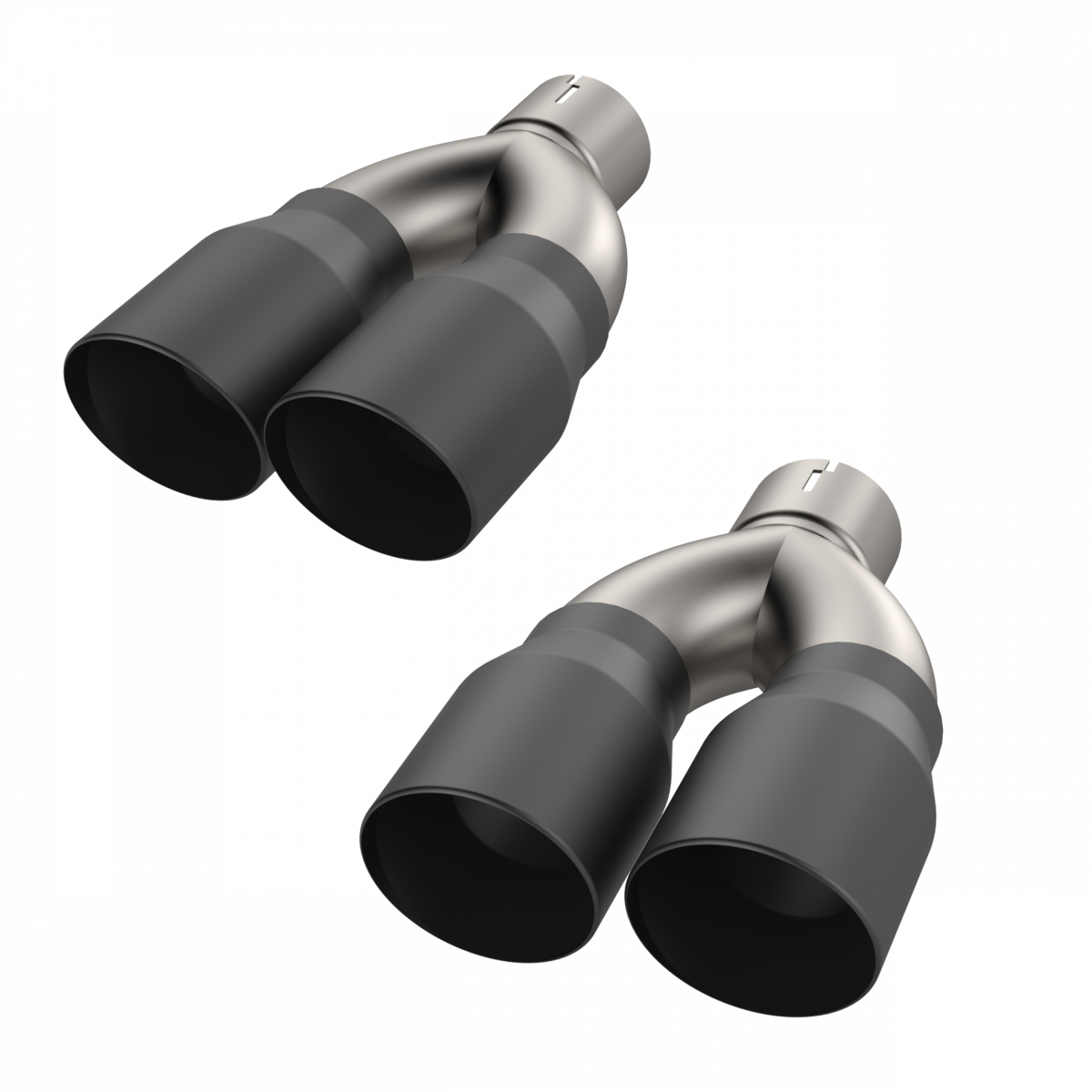 Quick Time Performance Black Quad Tip Adapter 2015-2023 Dodge Challenger 5.7L