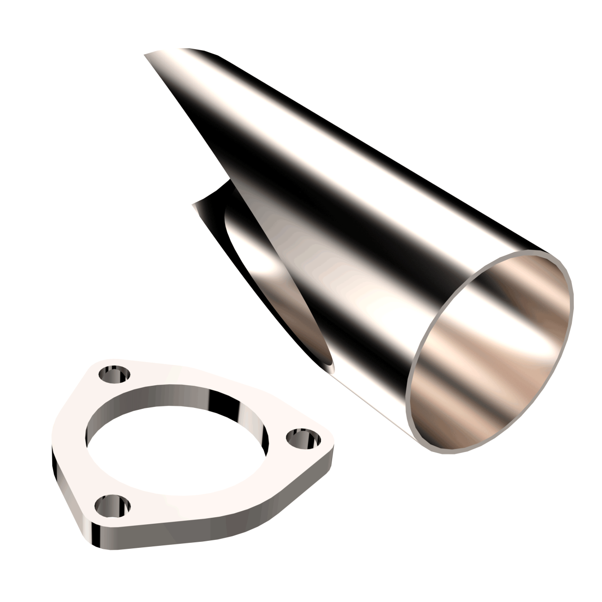 QTP 2.25 Inch Stainless Steel DIY Exhaust Cutout Pipe