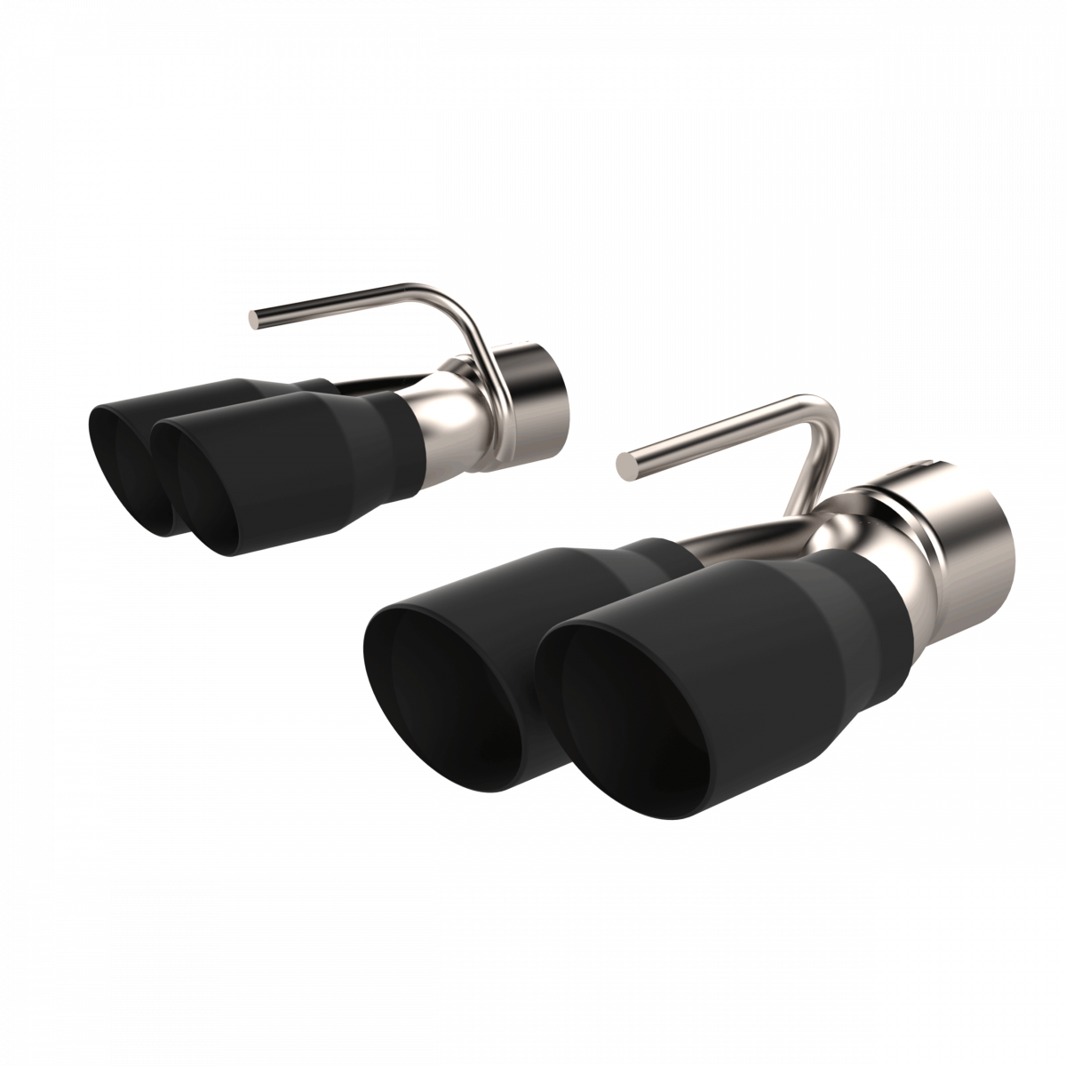 QTP 2015-2022 Dodge Challenger 6.2/6.4L Black Quad Tip Adapter