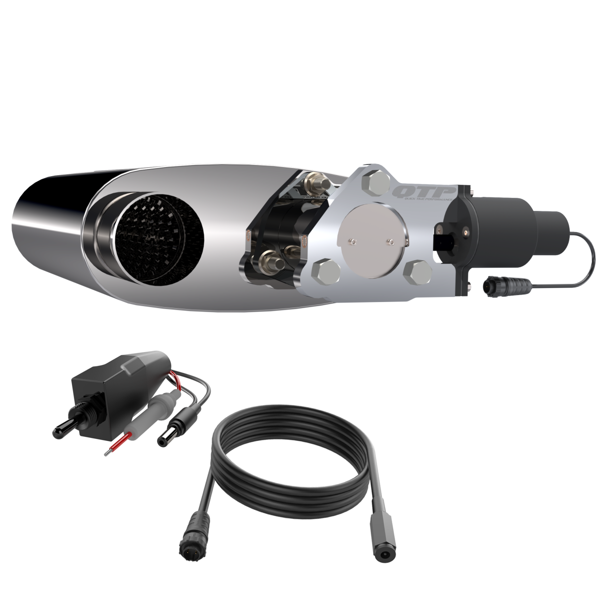 QTP 2.50 Inch Reverse Screamer Twintronic Muffler