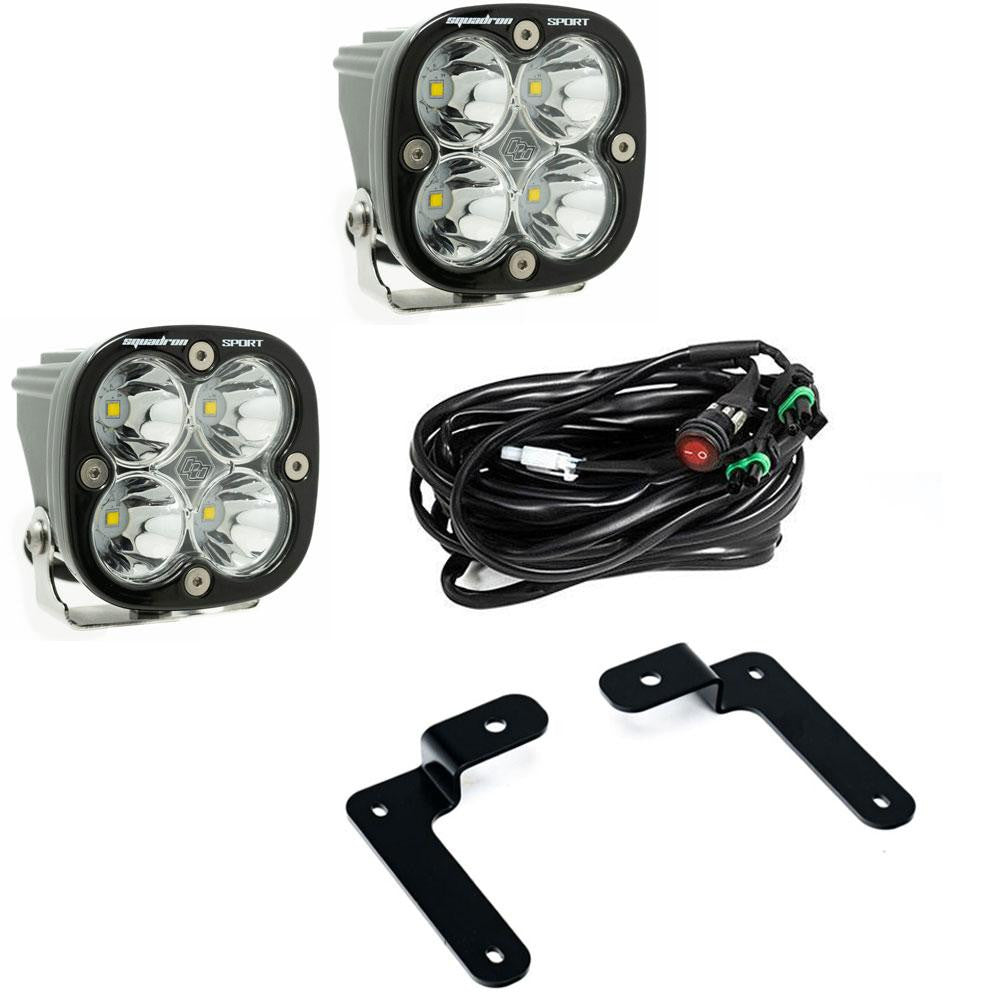 Baja Designs Jeep JL/JT Squadron Sport A-Pillar Light Kit - Jeep 2020-2025 Gladiator; 2018-2025 Wrangler JL