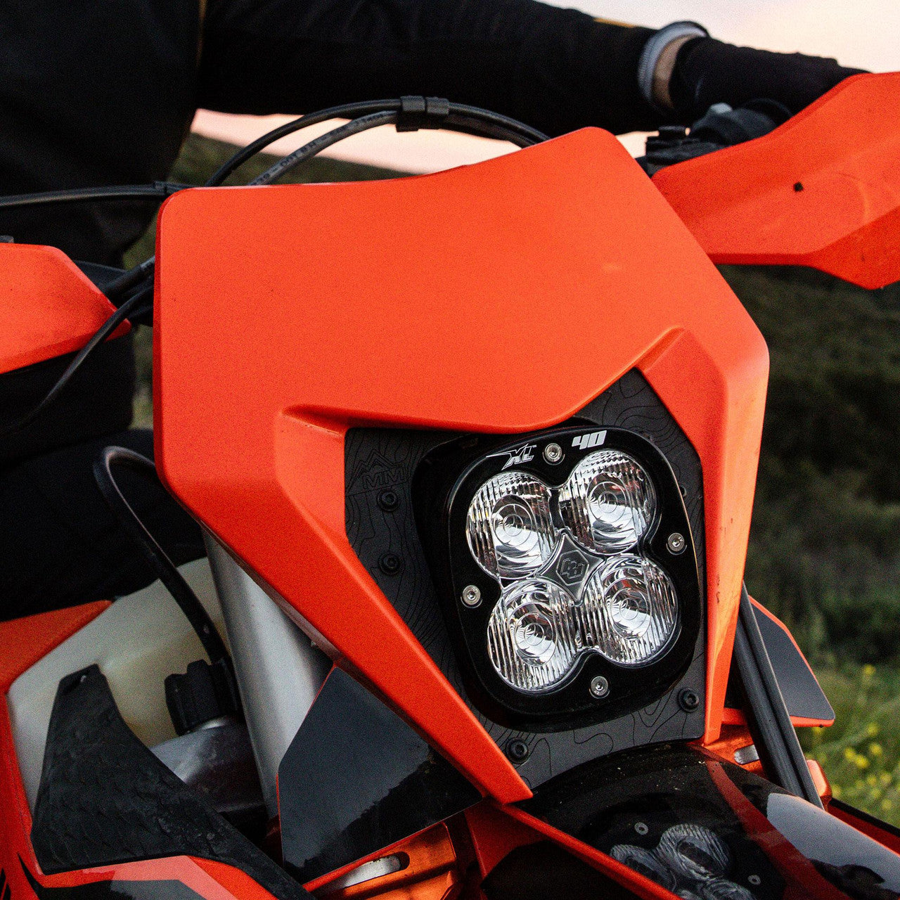 Baja Designs XL40 (D/C) LED Headlight Kit - KTM 150-300 XC-W; 350-500 EXC-F/XW-F; 450 XCF-W ('24-25)
