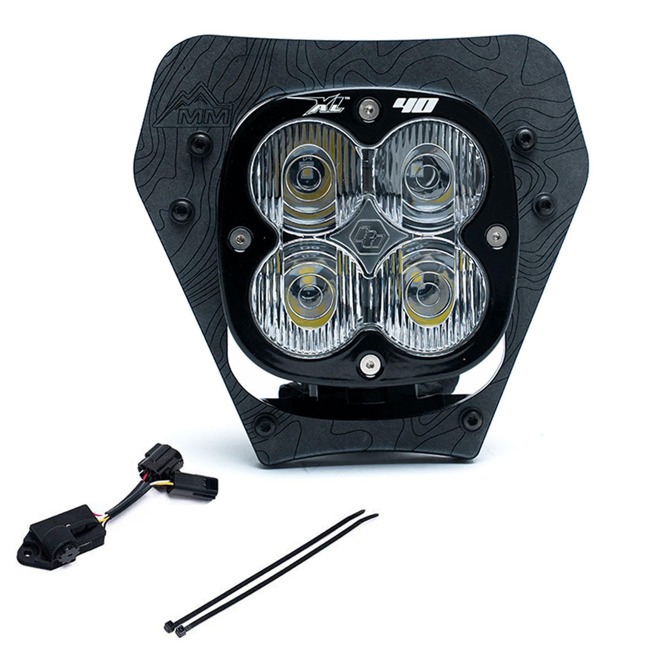 Baja Designs XL40 (D/C) LED HEADLIGHT KIT W/ DIMMER - KTM 150-300 XC-W; 350-500 XW-F; 450 XCF-W ('24-25)