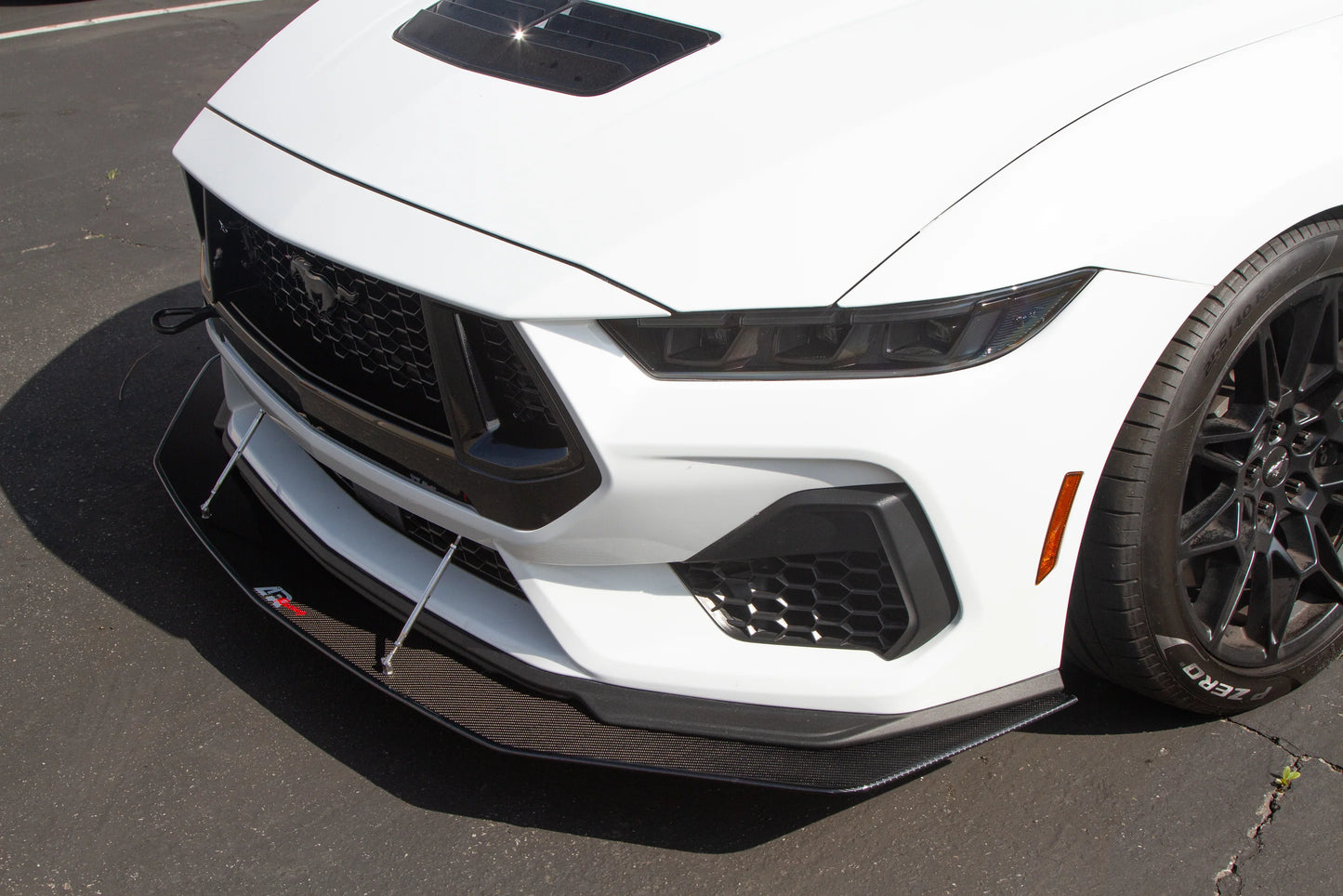 APR Carbon Fiber Wind Splitter 2024-up Ford Mustang GT S650 Performance Package