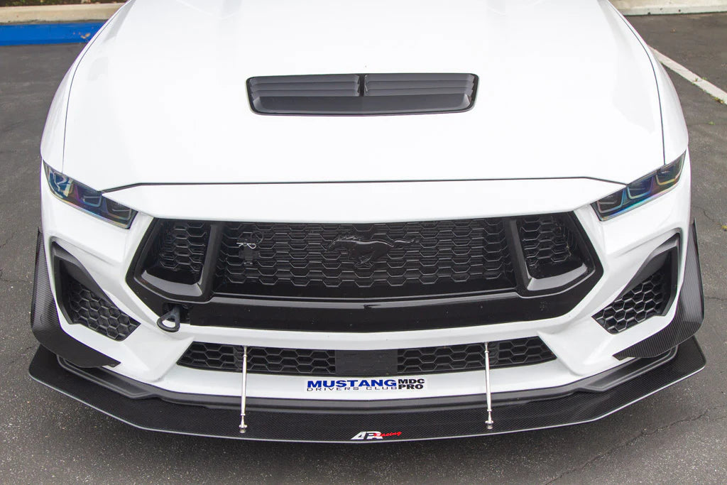 APR Carbon Fiber Front Bumper Canard Set 2024-up Ford Mustang GT S650