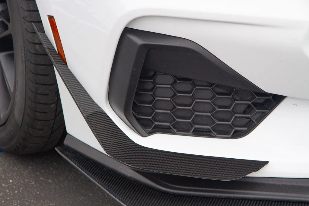 APR Carbon Fiber Front Bumper Canard Set 2024-up Ford Mustang GT S650