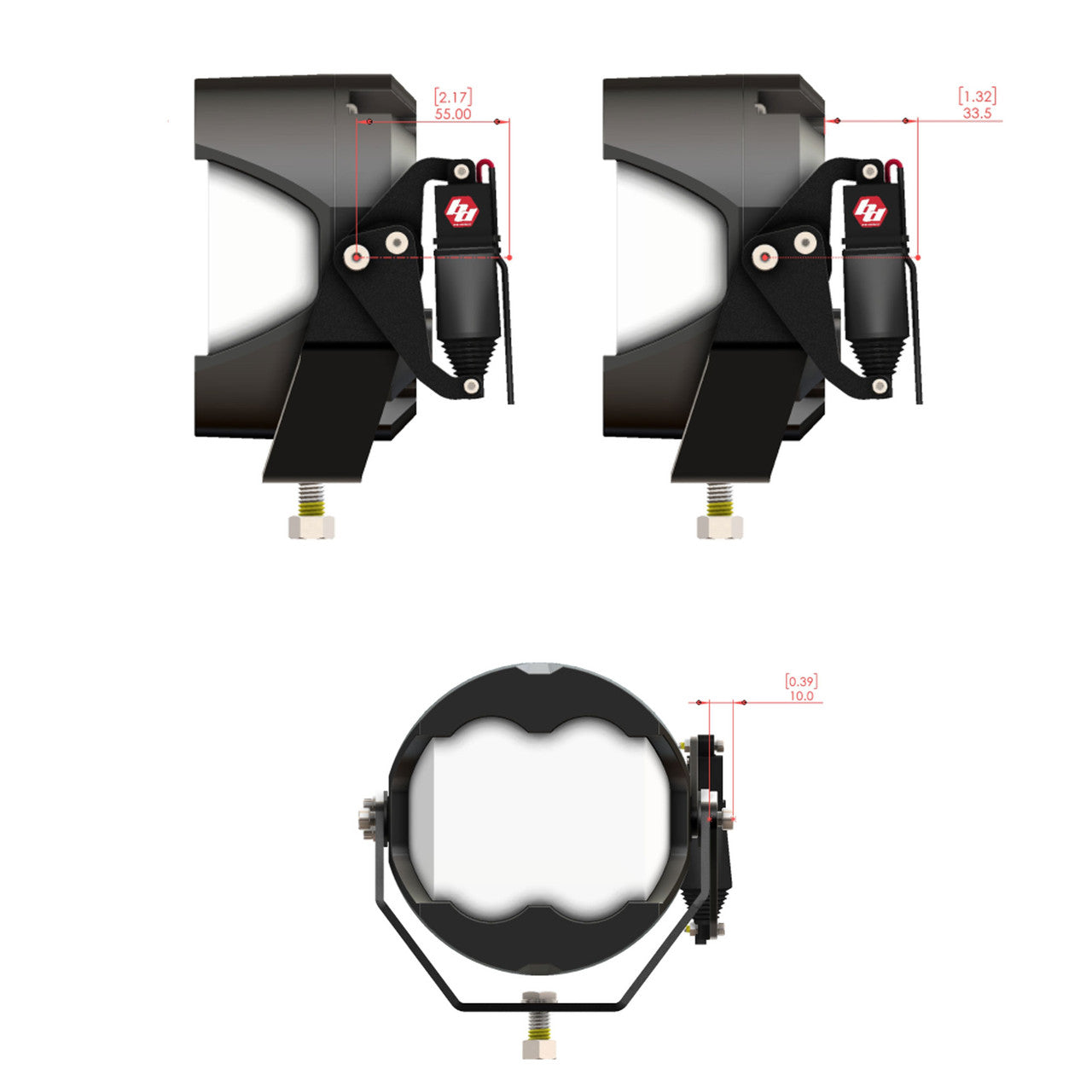 Baja Designs Reflex Light Actuator Kit – LP4/LP6/LP9/XL-M Housing - Universal
