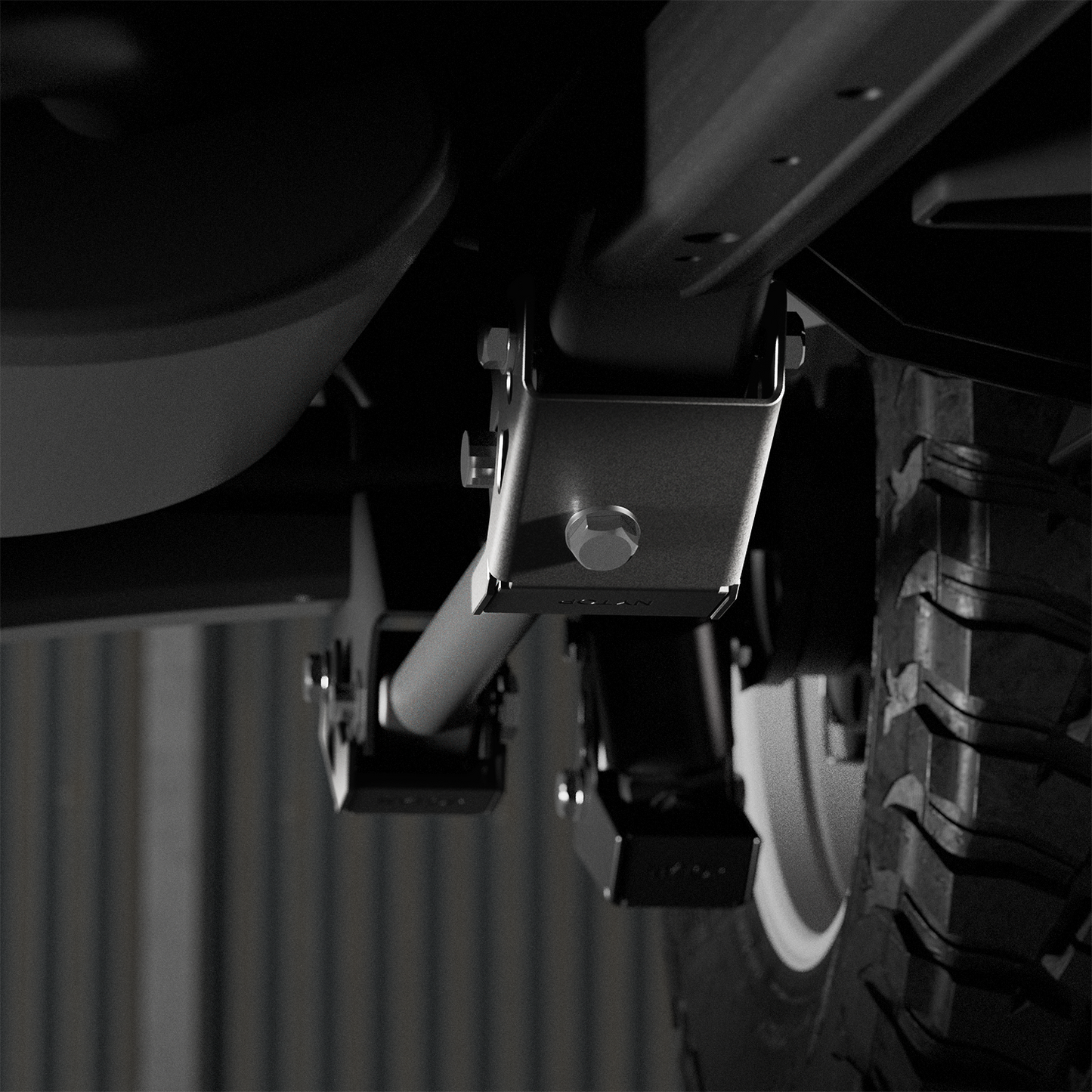 2024-Current Lexus GX550/Toyota Land Cruiser Lower Trailing Arm Skid Plate Kit